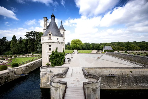 Chenonceau France Août 2017 Château Chenonceau Château Médiéval Français Dans — Photo