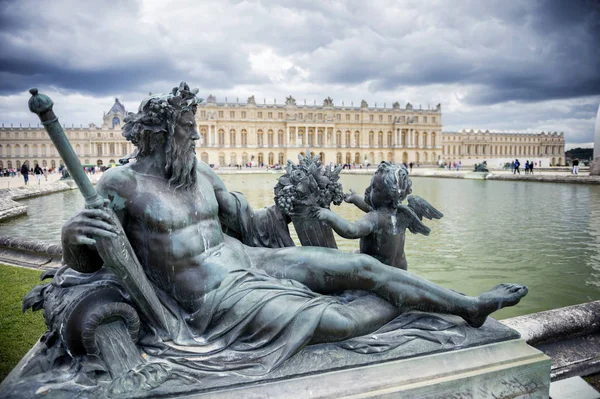 Versailles Francie Královský Palác Versailles Palác Okolní Zahrady Jsou Seznamu — Stock fotografie