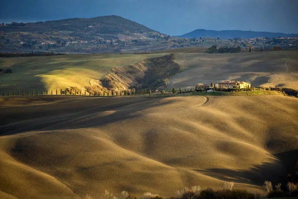Toscana Val Arbia Paisagem Panorâmica Itália — Fotografia de Stock