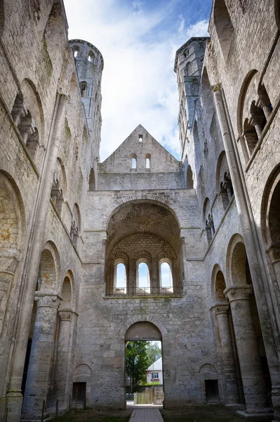 Opatství Jumieges Ruiny Opatství 1067 Normandie Francie — Stock fotografie