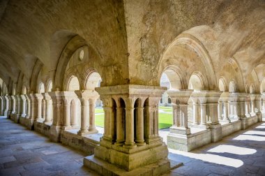 Abbey Fontenay, Burgundy. Ünlü Cistercian Manastırı, Fontenay, Unesco Dünya Mirası Marmagne, Burgundy, Fransa komün içinde 1981 yılından beri iç