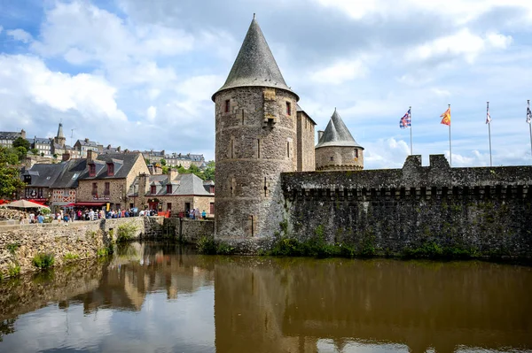 Fougeres Βρετάνη Γαλλία Μεσαιωνικό Κάστρο Και Την Πόλη Της Fougeres — Φωτογραφία Αρχείου