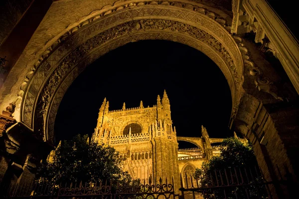 Giralda Torre Sineira Catedral Sevilha Sevilha Andaluzia Espanha — Fotografia de Stock