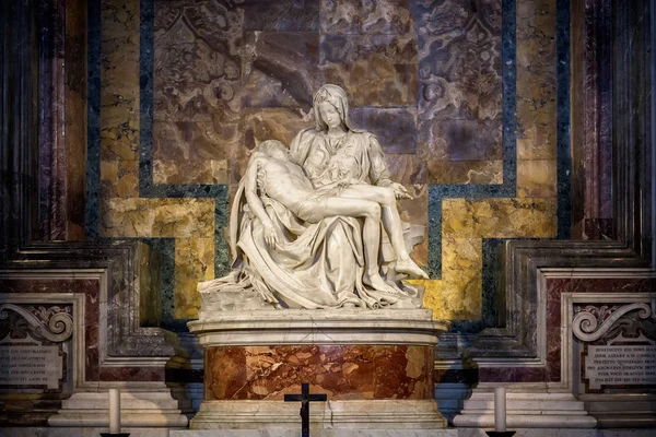 Vatikán Vatikán Vatican Nebo Pieta Sousoší Mramoru Michelangelo Vnitrozemí Papežské — Stock fotografie