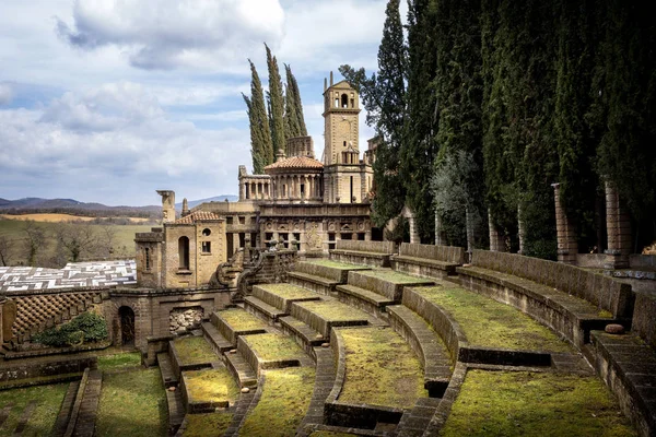 Montegabbione Scarzuola Ciudad Ideal Obra Arte Surrealista Diseñada Por Tommaso —  Fotos de Stock