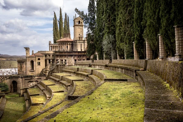몬테가 Scarzuola 초현실적인 움브리아 국가에서 카톨릭의 Tommaso Buzzi에 이탈리아 — 스톡 사진