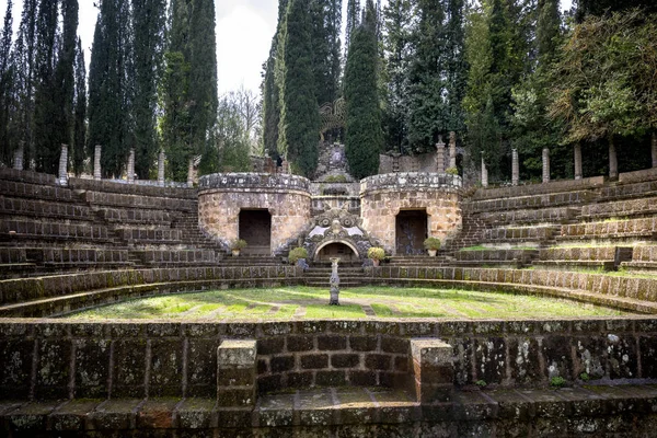 Montegabbione Scarzuola Den Ideala Staden Surrealistiska Konstverk Designad Tommaso Buzzi — Stockfoto