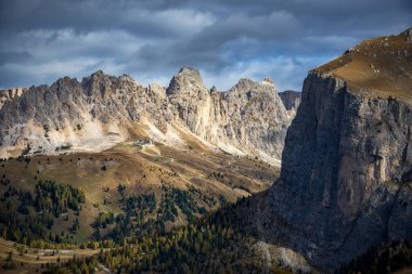 Sella Grubu - Val Gardena, Dolomitler, Trentino Alto Adige, İtalya