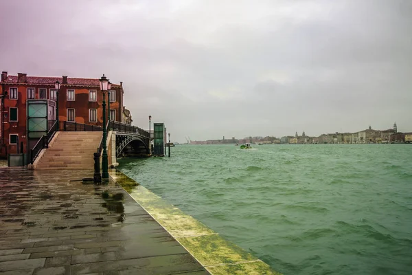 Венеция Зимний Городской Пейзаж Неприятный День — стоковое фото