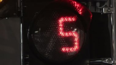 sayılarında bir trafik ışığı