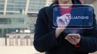 Kadın Hud Dijitalleştirmesi ile etkileşir