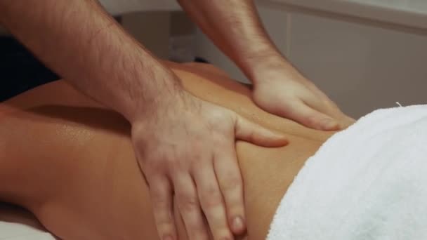 Woman having massage — Stock Video