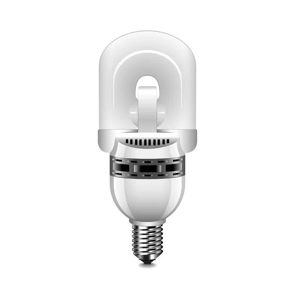Inductie lamp geïsoleerd op witte vector — Stockvector