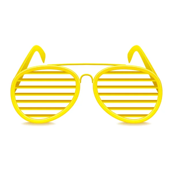 Sluiter tinten zonnebril geïsoleerd op witte vector — Stockvector