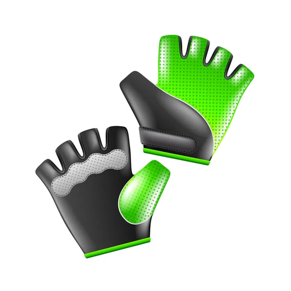 Sport gloves isolated on white vector — Stock Vector