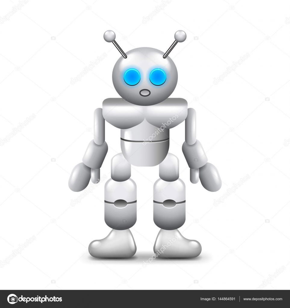 white vector robot