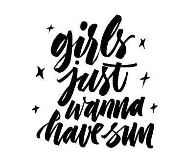 Kızlar sadece sun - yaz tatili ve tatil letteri sahip olmak istiyorum.