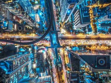 Trafik Tayland City .