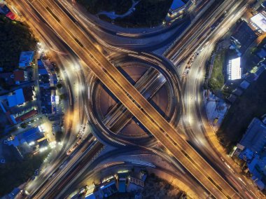 Yol dolambaçlı büyük hava geceleri, kuş güzel yol