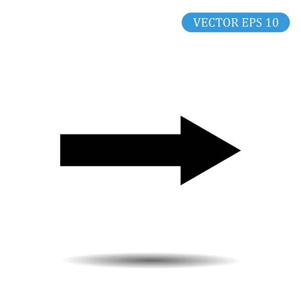 Pfeil-Symbol rechts. Vektorabbildung. — Stockvektor