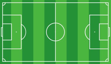 Düzeni futbol alanının yeşil renk, bak yukarıda.