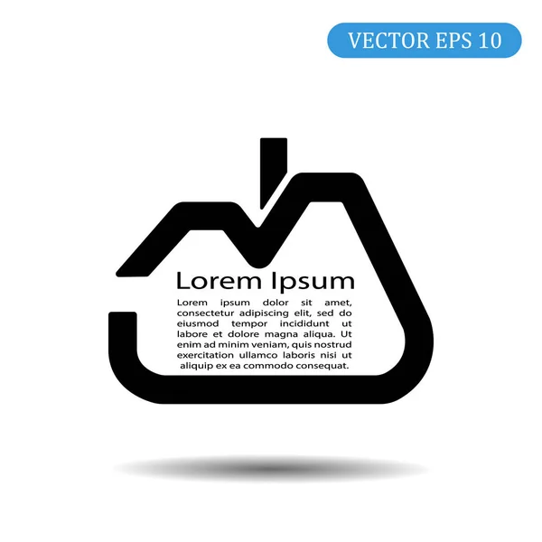 Dom wektor ikona. Lorem Ipsum. — Wektor stockowy