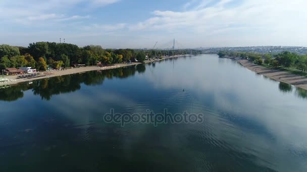 Vista Sobre Lago — Vídeo de stock