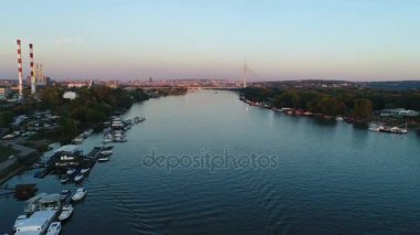 Gün batımı 2 şehir panoraması