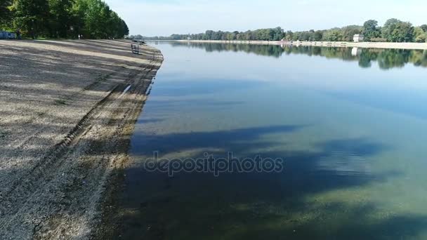 Ciudad Lago Vista Orilla — Vídeos de Stock