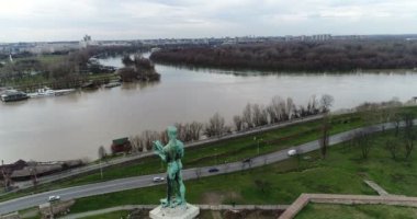 Viktor anıt Belgrad, havadan görünümü