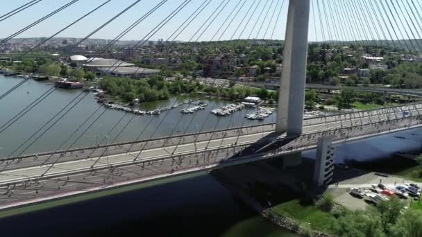 Vista Aérea Maratón Belgrado 2018 — Vídeo de stock