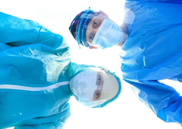 Orvosok Mintákat Tartanak Kórházban Koronavírus Koncepció Corona Vírus Covid Vírusjárvány — Stock Fotó