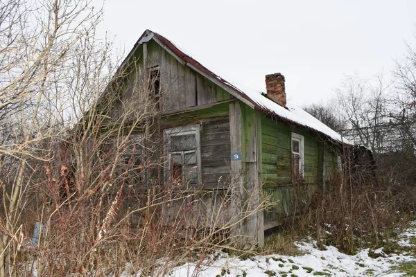 Old Wooden Abandoned Building Woods — Stock Photo, Image