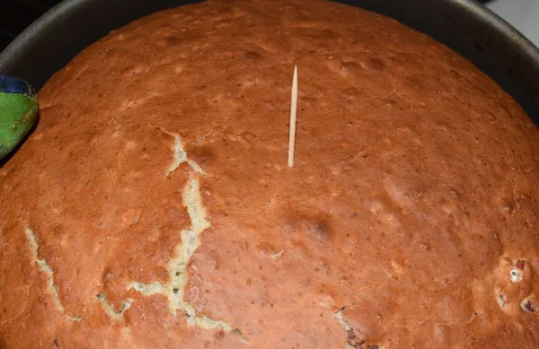 Torta Mele Piatto Isolato Sfondo Bianco — Foto Stock