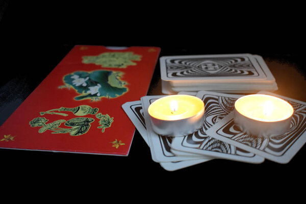 Christmas fortune telling with accessories for fortune telling