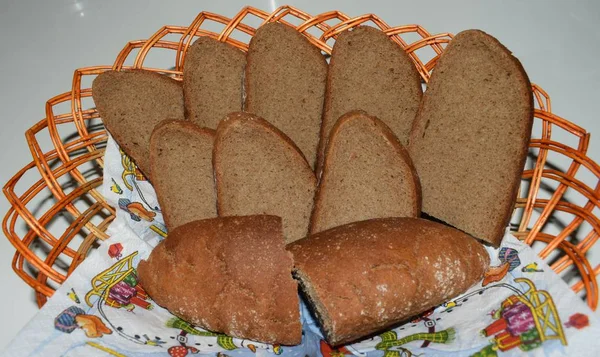 Rye Bread Basket — ストック写真