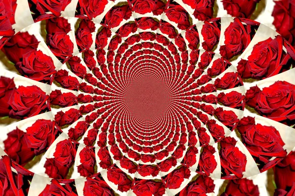 Απρόσκοπτη Μοτίβο Λουλούδια Ένα Μπουκέτο Τριαντάφυλλα — Φωτογραφία Αρχείου