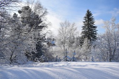 Kırsal kesimde karlı kış