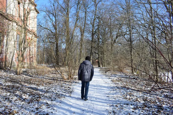 Winterlandschap Bij Rivier — Stockfoto