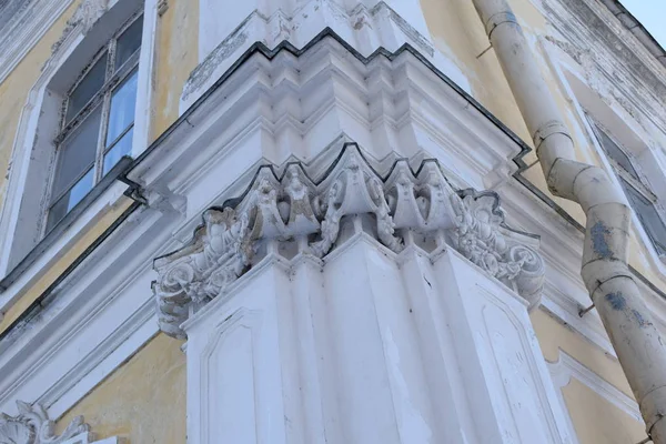 Detail Van Gevel Van Kathedraal Rome Italië — Stockfoto