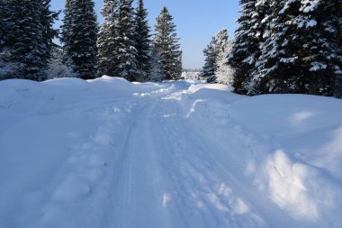 Kırsal kesimde karlı kış