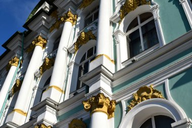 Pervazların detayları, tarihi saray.