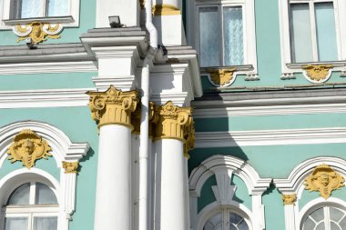 Pervazların detayları, tarihi saray.