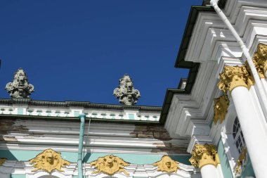 Pervazların detayları, tarihi saray.