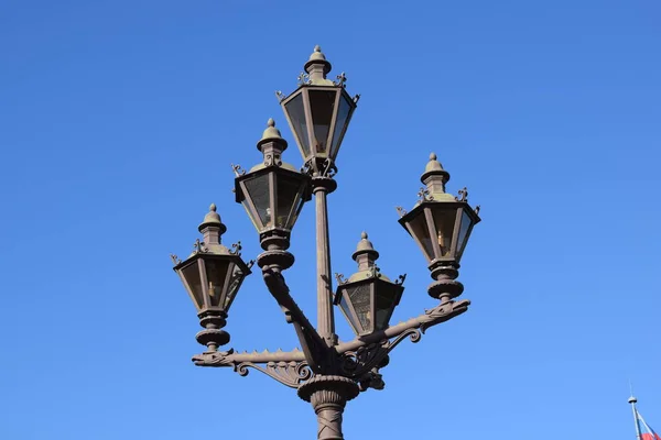Lanterna Antiga Rua Cidade — Fotografia de Stock