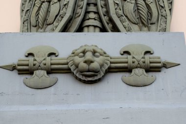 Pervazların detayları, tarihi saray.