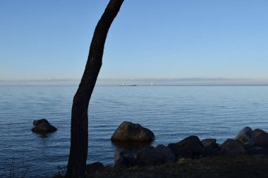 Denizde gün batımı, deniz manzarası