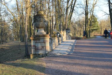 Park, yürüyüş yeri, parkta ağaçlar.