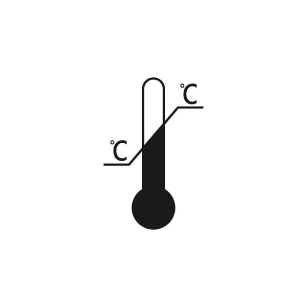 Temperature limitation symbol. Vector illustration, flat design. — Stock Vector