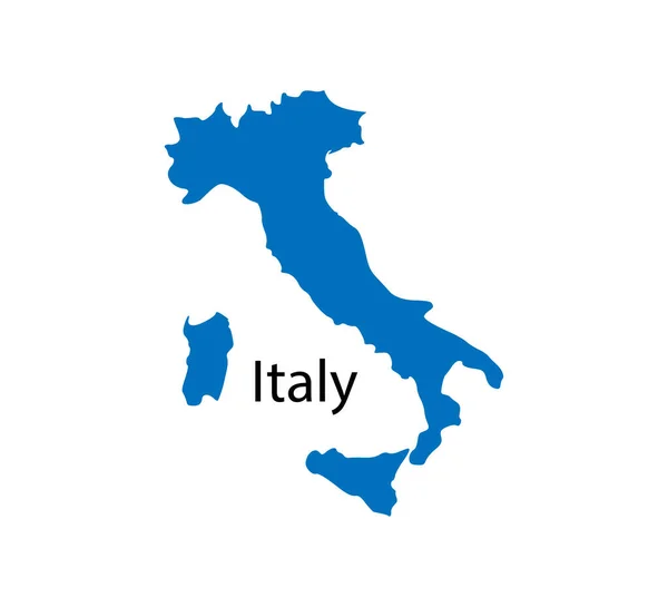 Mapa Itálie, vektorová ilustrace. na bílém pozadí. — Stockový vektor